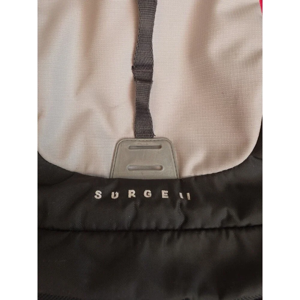 The North Face Surge II Transit Backpack SURGE 2 Hiking Camping Outdoor Gray Red